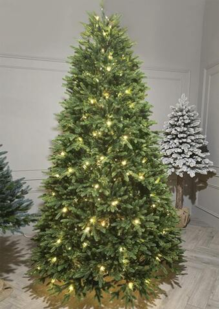 Елка с гирляндой встроенной «Юлия» (Литая хвоя) от 1,2 м до 3 м