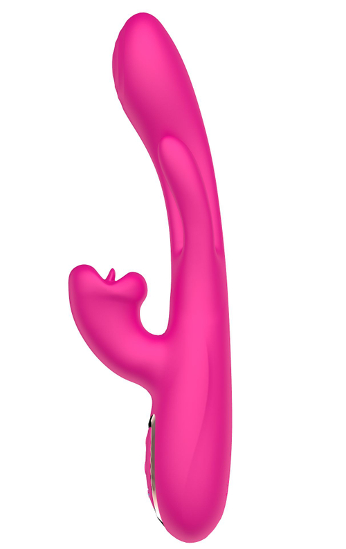 Вибратор Secwell с клиторальной стимуляцией и фингерингом 23,5 см