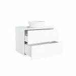Тумба с раковиной Orange Otto Ot-75TuMDF+B08-360W 75 белая