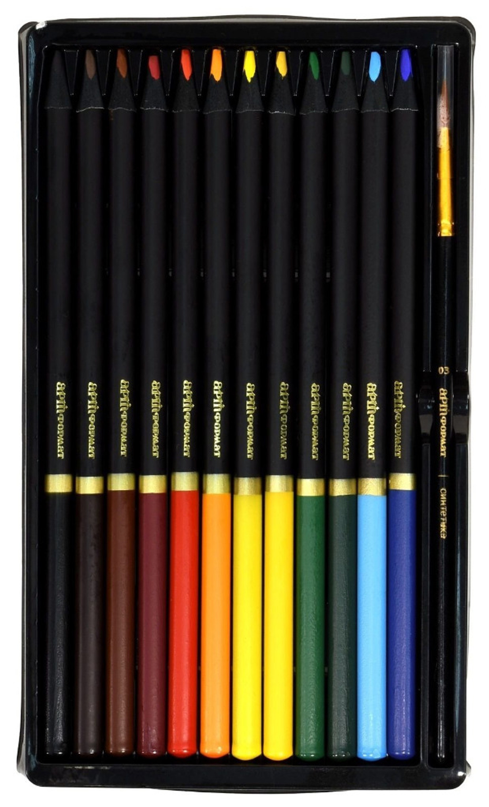 Карандаши акварельные 12 цвета(ов) АРТФОРМАТ Блэквуд (AF03-061-12)