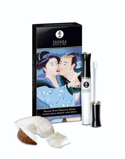 Блеск для губ Shunga Божественное удовольствие эффект ледяного огня 10 мл