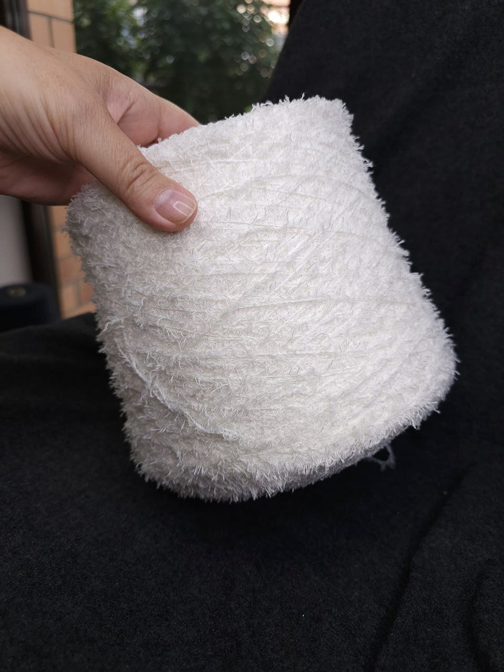 Итальянская бобинная пряжа от производителя EmilCotoni art. Piuma состав 95% Хлопок, 5% РА, длина 220м/100 грамм