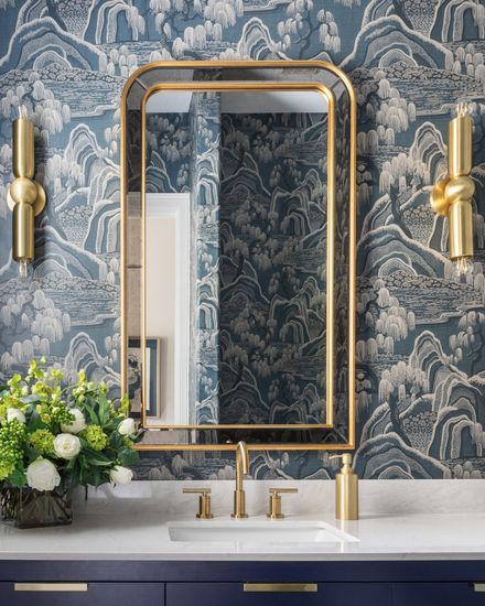 Зеркало "Гийом" gold