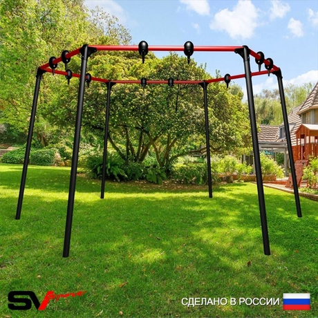 Уличные качели Sv Sport шестиугольник (высота 2.75м / диаметр 7.15м)