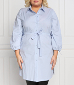 рубашка fino plus size Persona by Marina Rinaldi - голубой(1193362)