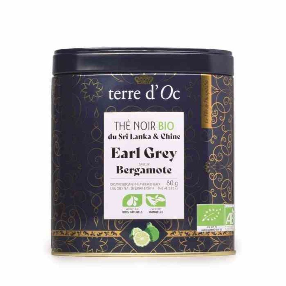 TERRE D&#39;OC TDBIO черный чай 80g Earl Grey Hospitality