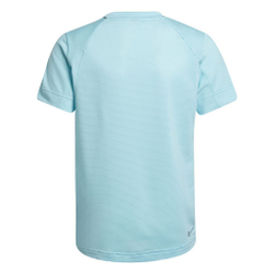 Футболка для мальчика теннисная Adidas Boys Club Tennis Tee - pulse aqua/black