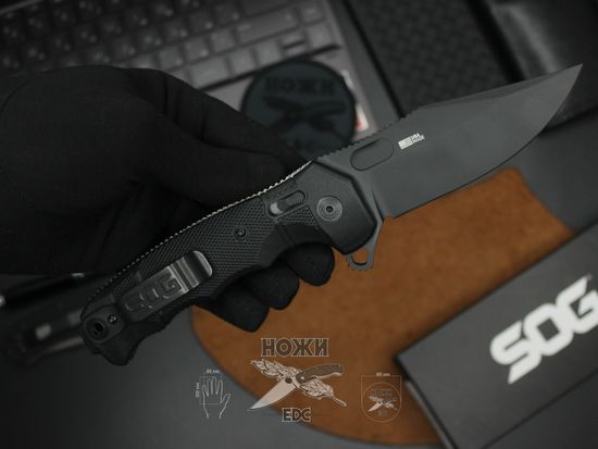 Складной нож SOG, 12-21-02-57 SEALXR c клинком из стали CPM-S35VN, рукоять FRN