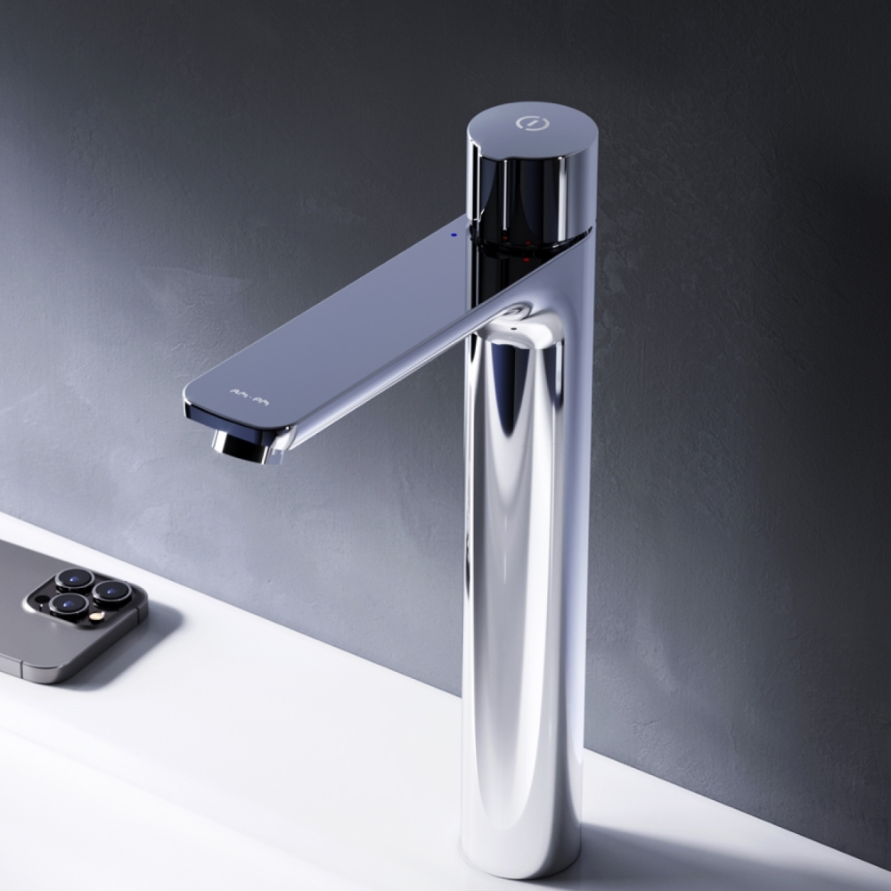 Смеситель для раковины, высокий, нажимной TouchReel AM.PM X-Joy F85A92500