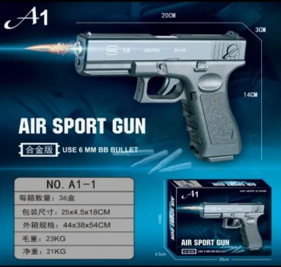 Пистолет Glock 18 композитный AIR SPORT GUN (6MM BB)