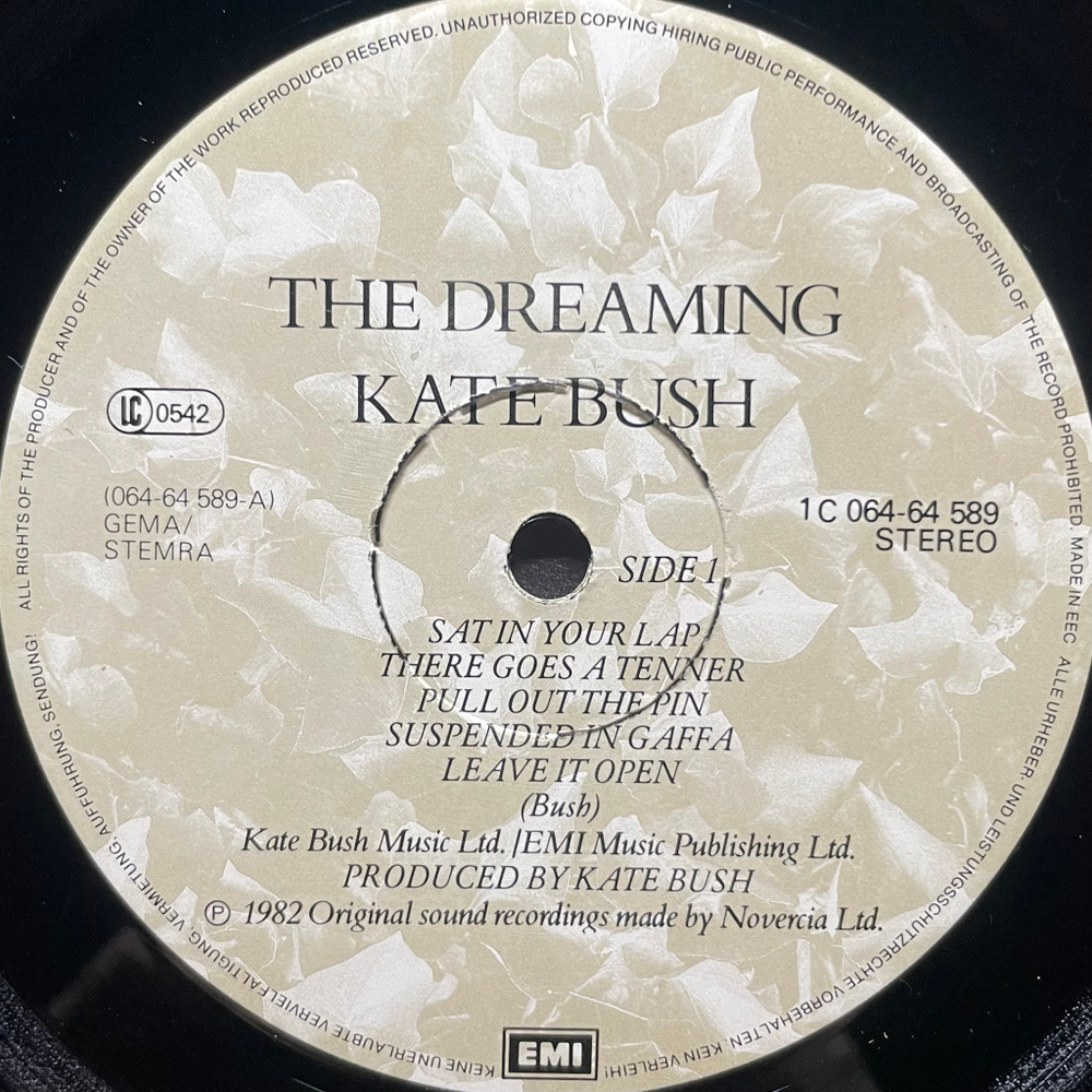 Kate Bush ‎– The Dreaming (Европа 1982г.)