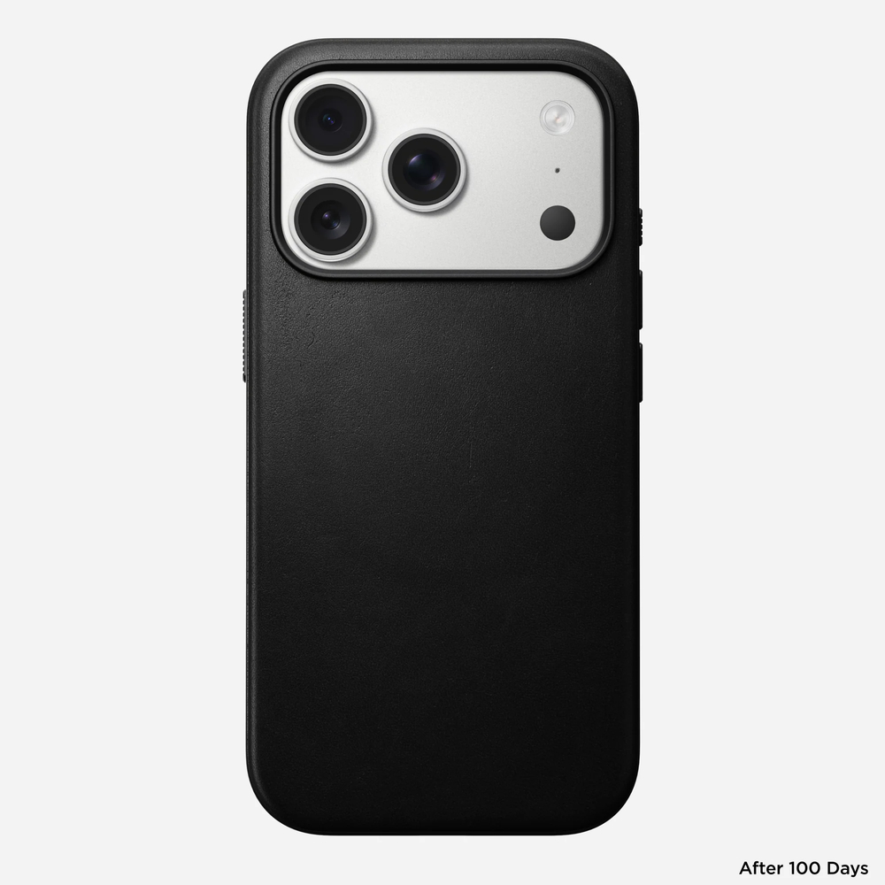 Кожаный чехол Nomad Modern Leather Case для iPhone 17 Pro черный