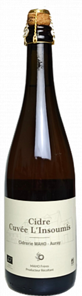 Сидр игристый МАО Кюве л'Энсуми / Cidre Maho Сuvee L`Insoumis 0.75 - стекло