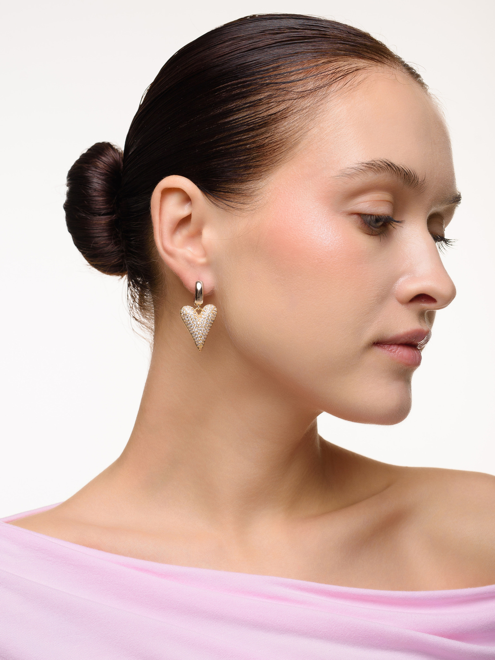 Серьги "Elongate Shine" Bicolor на швензе амур