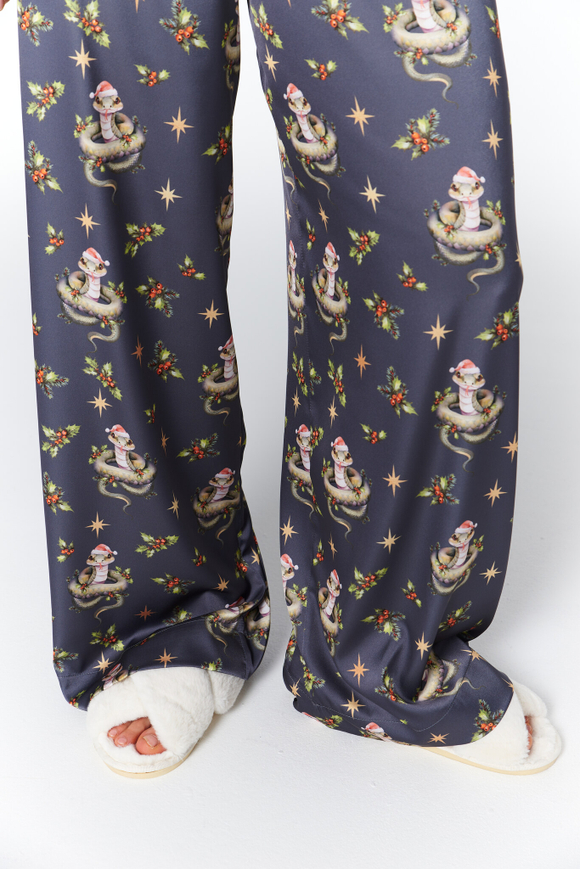 Шелковые брюки с змейками