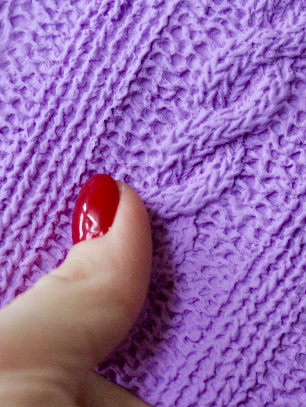 Молд силиконовый для творчества "Вязание с Косами"/ Форма для текстуры, коврик для лепки из полимерной глины, для мыла и воска