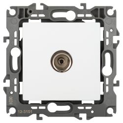 Розетка ЭРА Серия 12 12-3101-01М TV одиночная, белый матовый