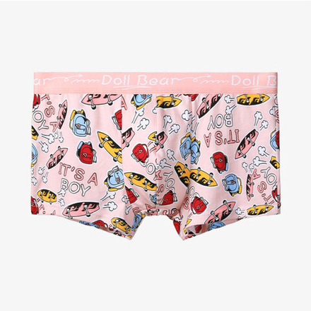 Мужские трусы боксеры розовые с принтом Romeo Rossi RR6118-22-3