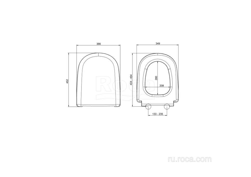 Крышка  Roca Giralda soft-close ZRU9000047