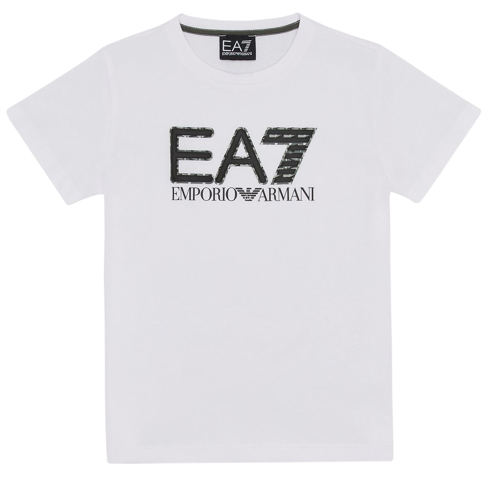 Детская теннисная футболка EA7 Boys Jersey T-Shirt - White
