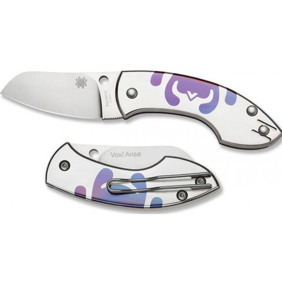 Складной нож Spyderco Pingo 163TIP c клинком из стали Uddeholm Elmax® SuperClean, рукоять титан