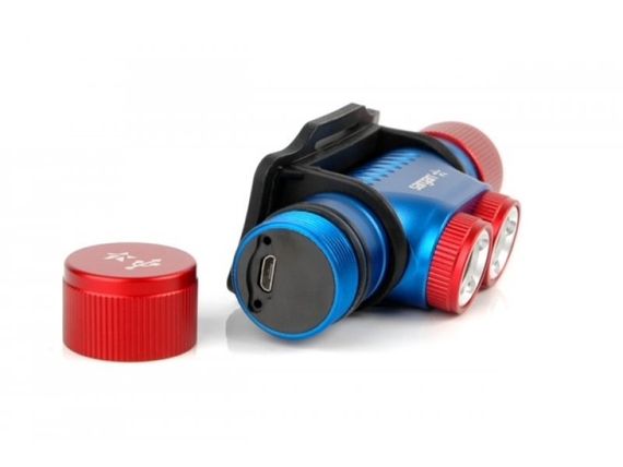 Фонарь подводный налобный Sargan Night Star 900 люмен теплый свет сине-красный