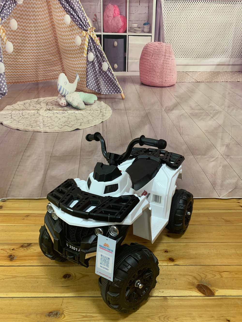 Детский электромобиль PB6215 (Белый) Артикул: PB6215/white