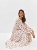 Платье Milana молочное в цветочек