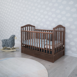 Кроватка-маятник Papaloni Винни, 120х60 см, цвет: орех