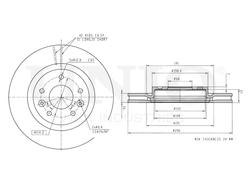 Диск тормозной передний UNIO BRD-20111