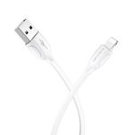 Кабель Borofone BX19 USB-Lightning 2.4А 1м PVC White