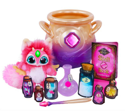 Magic Mixies Magical Misting Cauldron with Interactive 8 inch Pink Plush  - Большой интерактивный розовый котёл (30291)