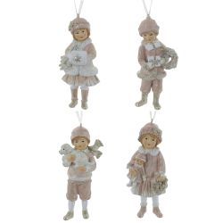 GAEM Изделие декоративное подвесное "Мальчик/Девочка", L5 W4 H10,5 см, 4в.