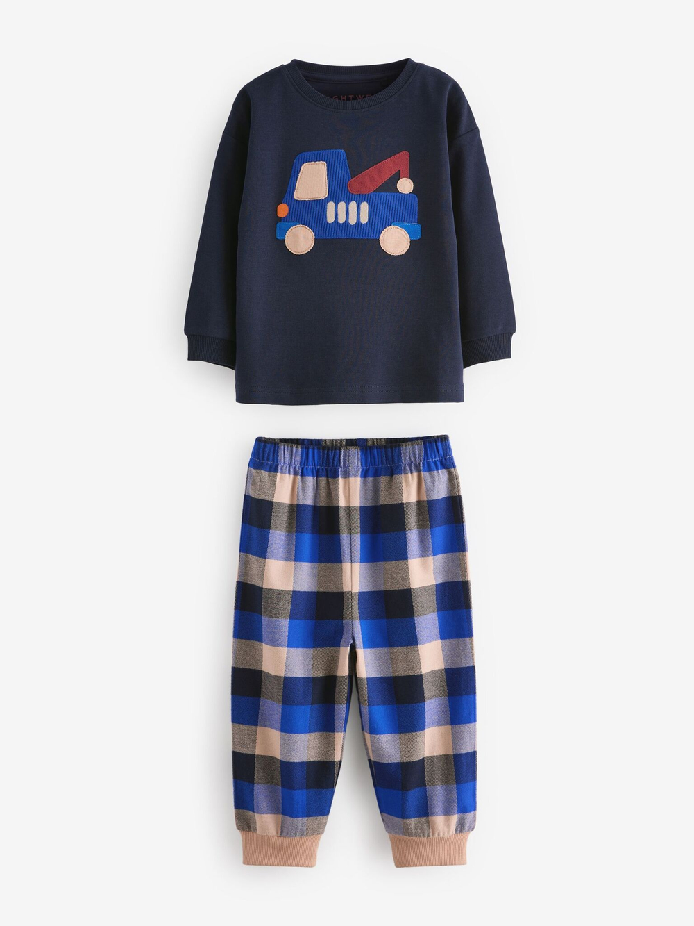 Пижама для мальчика Next K98-571, 2 шт., Тмено-синий, Бежевый