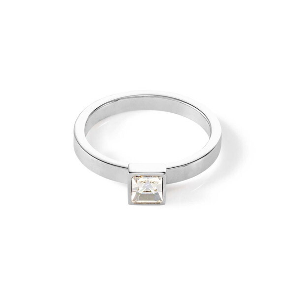 Кольцо Coeur de Lion Crystal-Silver 17.2 мм 0501/40-1817 54 цвет прозрачный, серебряный