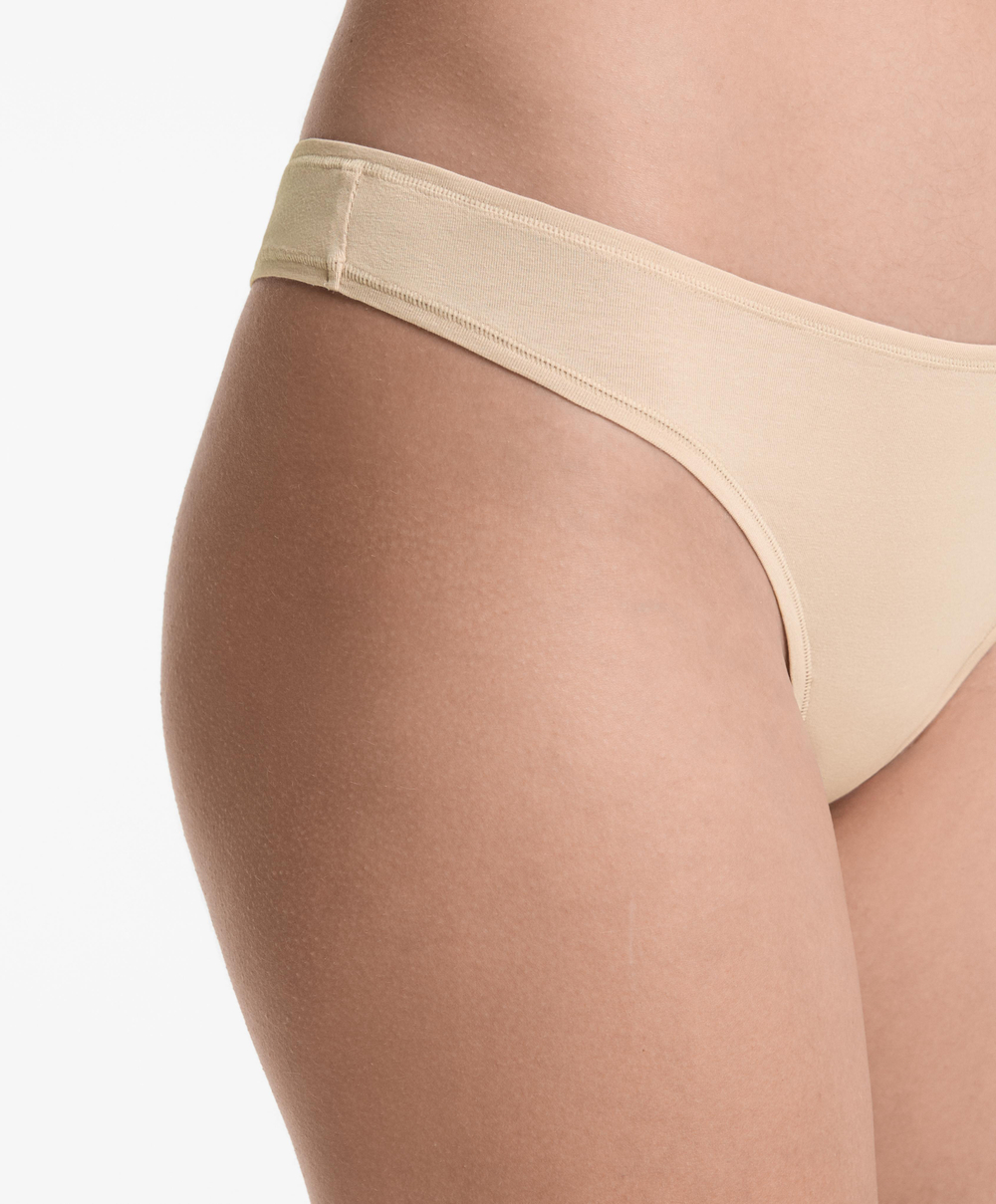 OYSHO Набор из 5 пар трусов-стрингов из хлопковой смеси, темно-синий