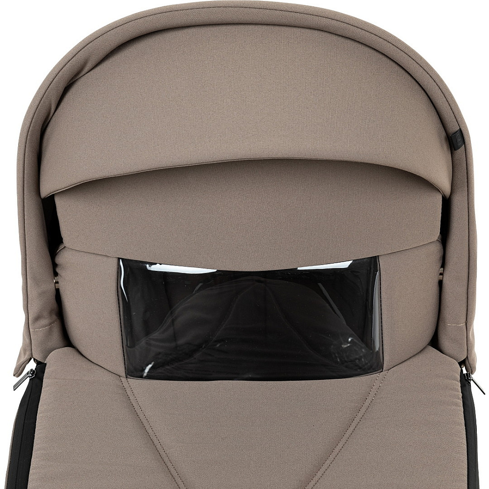 Детская коляска люлька Roan Bass Next Classic d12 2.0 1 в 1 BNC/70/1 Hazel/Black/руч.Black