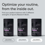 Sports Research, биотин и кокосовое масло, 10 000 мкг, 30 растительных капсул