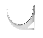 ТН ПВХ 125/82 мм, кронштейн желоба, белый