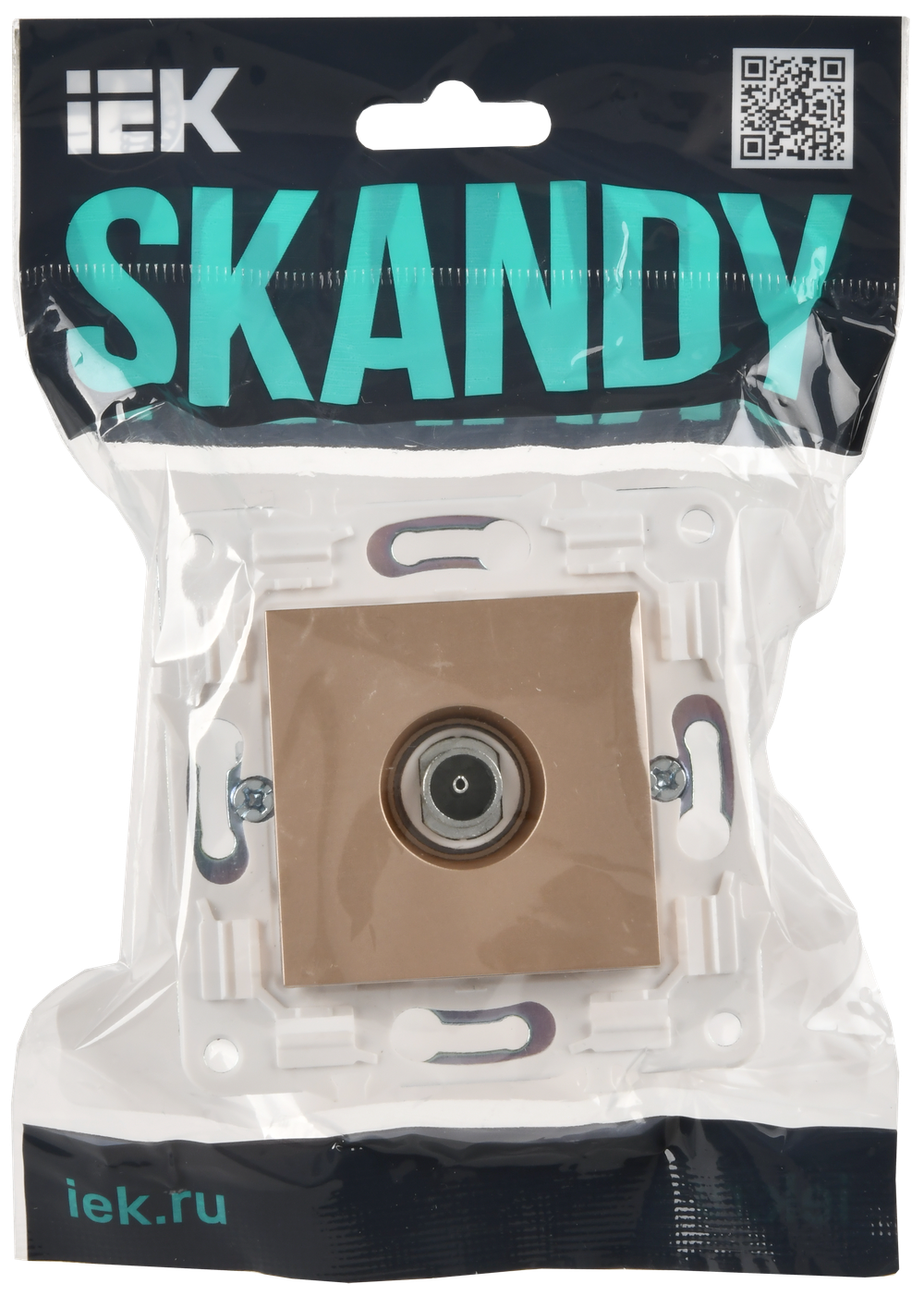SKANDY Розетка TV оконечная SK-A12Sa песочный IEK