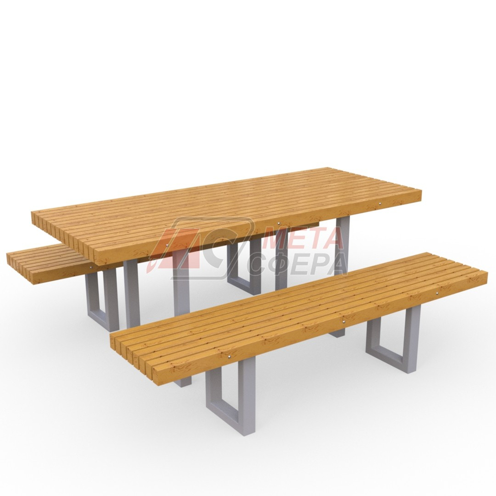 Стол уличный с лавками Даллас