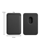 Кожаный чехол-бумажник MagSafe для iPhone black