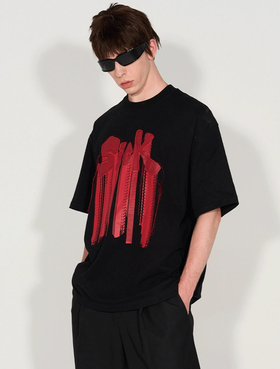 Футболка HARSHandCRUEL x BLIND "SicK" Oversized Tee