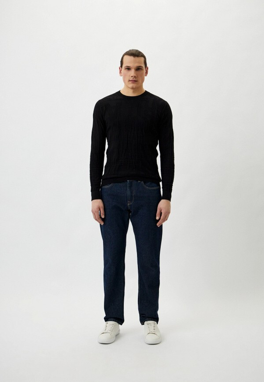 Джемпер муж. трикотаж KARL LAGERFELD 655082 черный