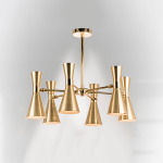 816061 Люстра DUMO 6х40W E14 ЛАТУНЬ/ЗОЛОТО