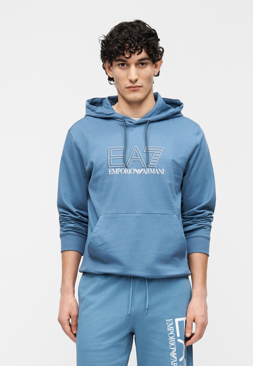 EA7 Emporio Armani UNISEX - Толстовка с капюшоном - Синий