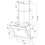 Наклонная вытяжка Shindo Antilia 60 B/BG (q)