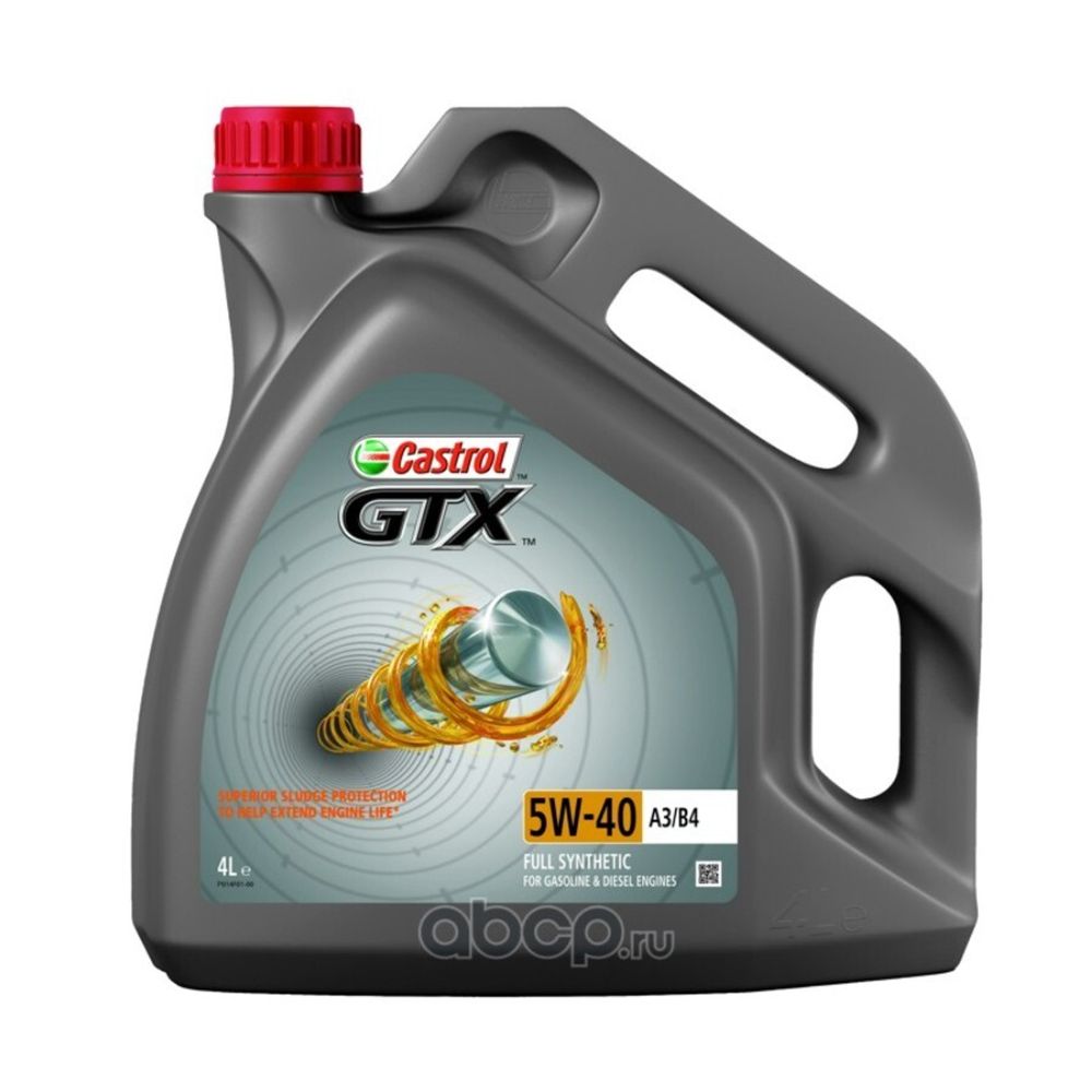 CASTROL GTX 5W-40 A3 B4 Моторное масло 4L