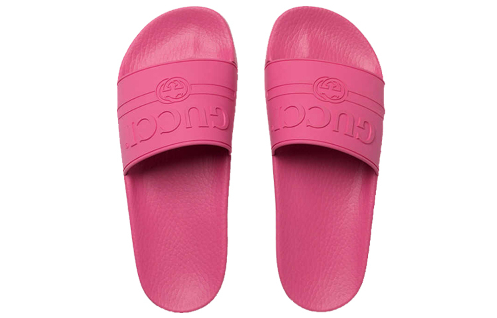 Gucci Rubber Slide Logo (Женская размерная сетка)