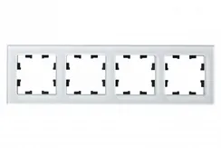 Рамка 4-м AtlasDesign Nature стекло бел. SE ATN320104